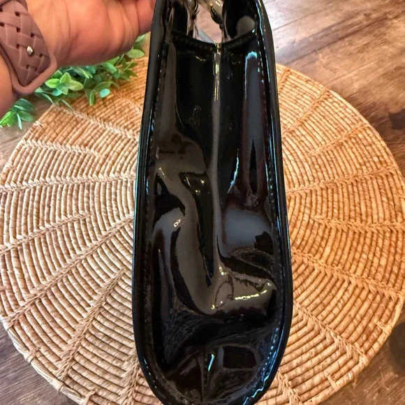Neiman Marcus Black Patent Small Tote Bag - Picture 7 of 12